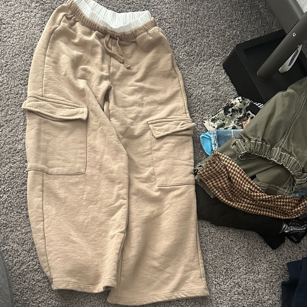 Zara Tan Jogger Pants
